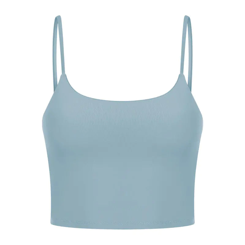 Women's Sporty Yoga Tank Top with Built-in Bra