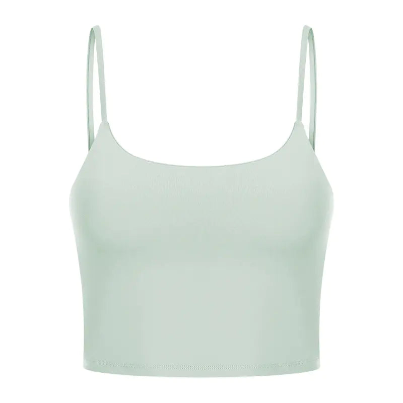 Women's Sporty Yoga Tank Top with Built-in Bra