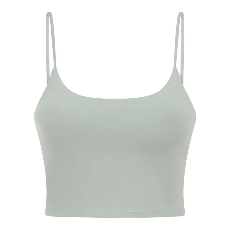 Women's Sporty Yoga Tank Top with Built-in Bra
