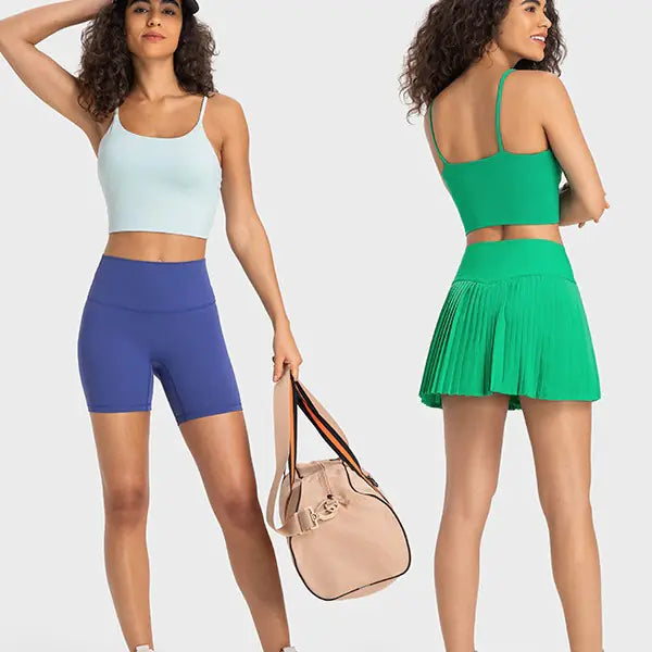 Women's Sporty Yoga Tank Top with Built-in Bra