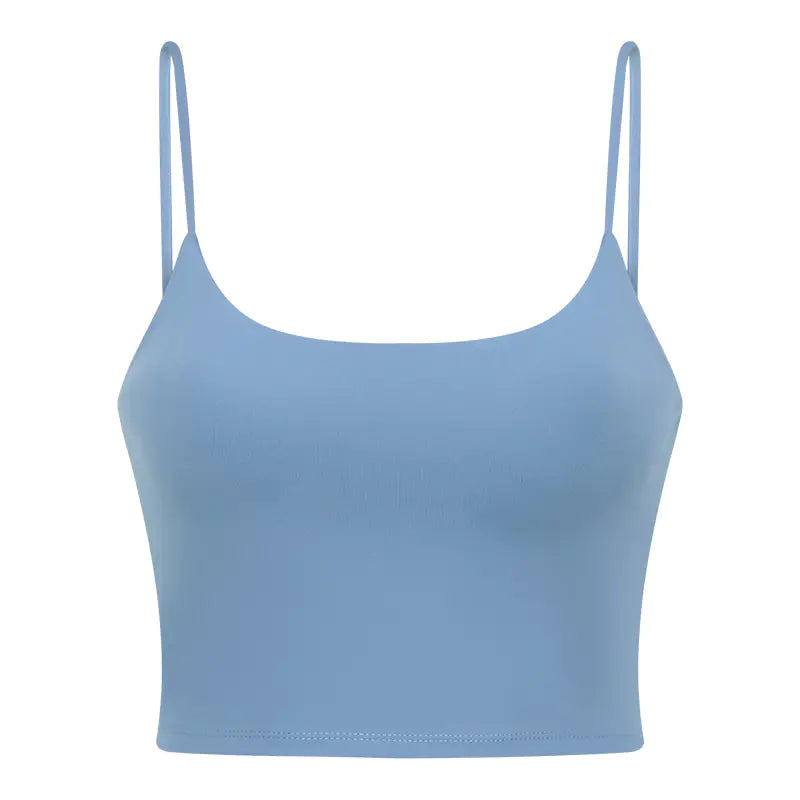 Women's Sporty Yoga Tank Top with Built-in Bra