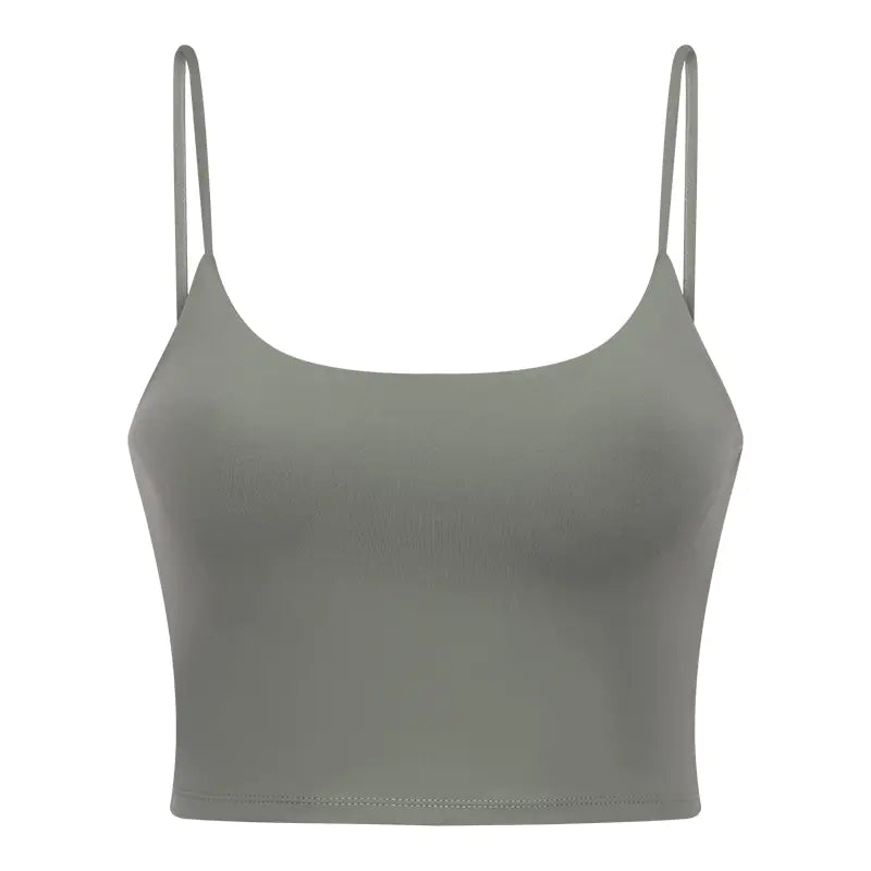 Women's Sporty Yoga Tank Top with Built-in Bra
