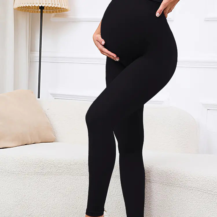 Maternity Women's Tummy Control Sports Leggings