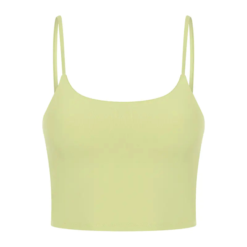 Women's Sporty Yoga Tank Top with Built-in Bra