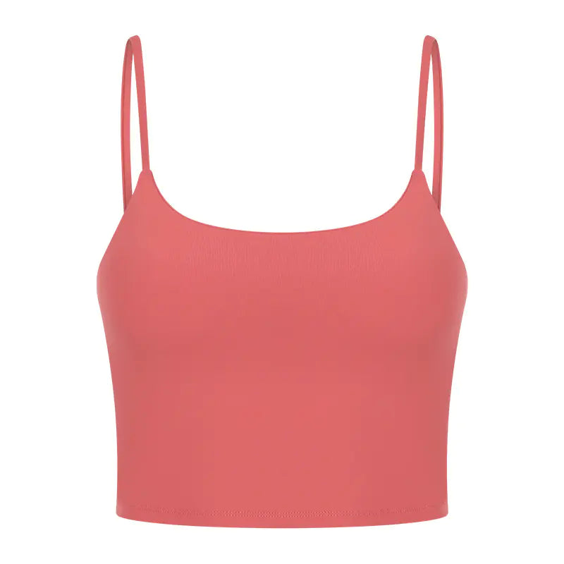 Women's Sporty Yoga Tank Top with Built-in Bra