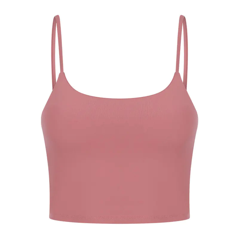 Women's Sporty Yoga Tank Top with Built-in Bra