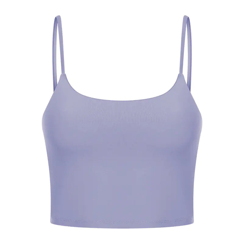 Women's Sporty Yoga Tank Top with Built-in Bra