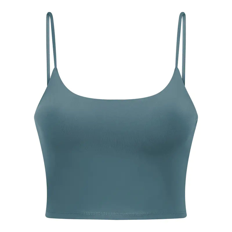 Women's Sporty Yoga Tank Top with Built-in Bra