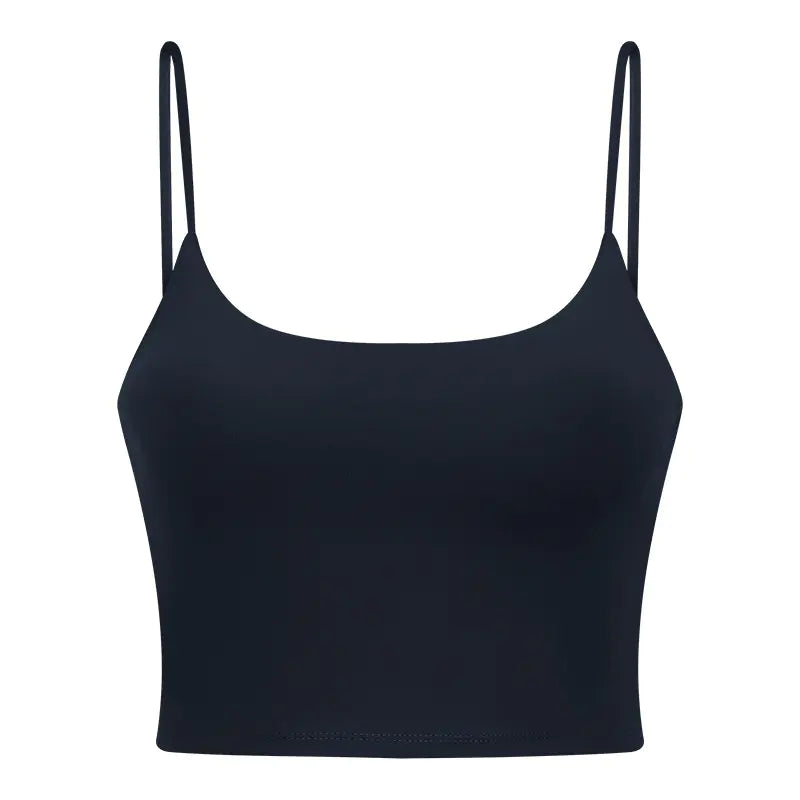 Women's Sporty Yoga Tank Top with Built-in Bra
