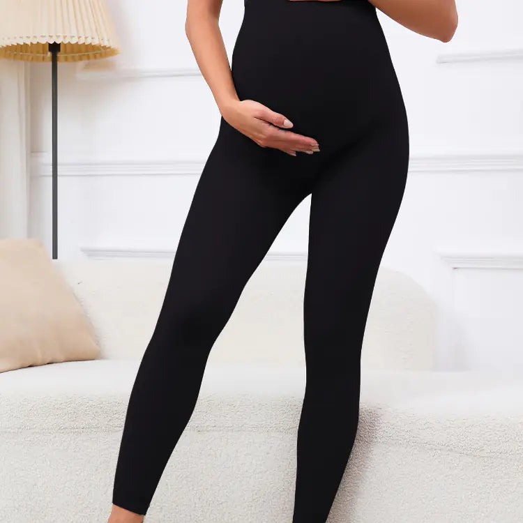 Maternity Women's Tummy Control Sports Leggings