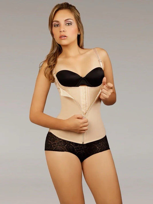 Retro Shapewear Top with Zipper