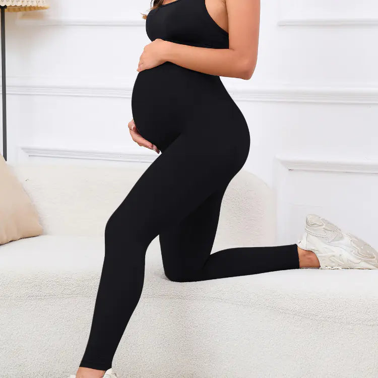 Maternity Women's Tummy Control Sports Leggings