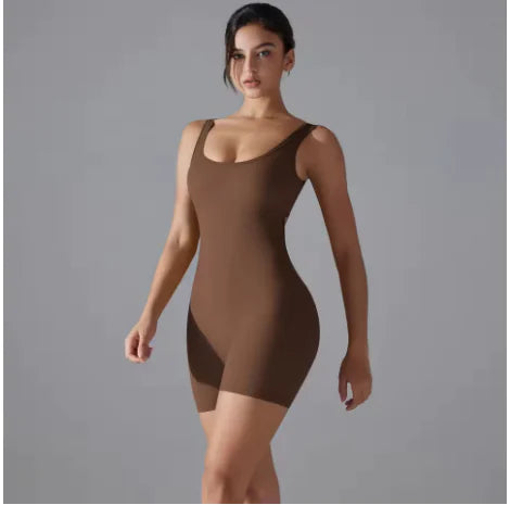 Yoga Bodysuit with Tummy Control for Women